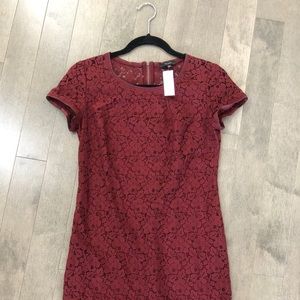 Aritzia OJI Talula Lace Burgundy Dress NWT